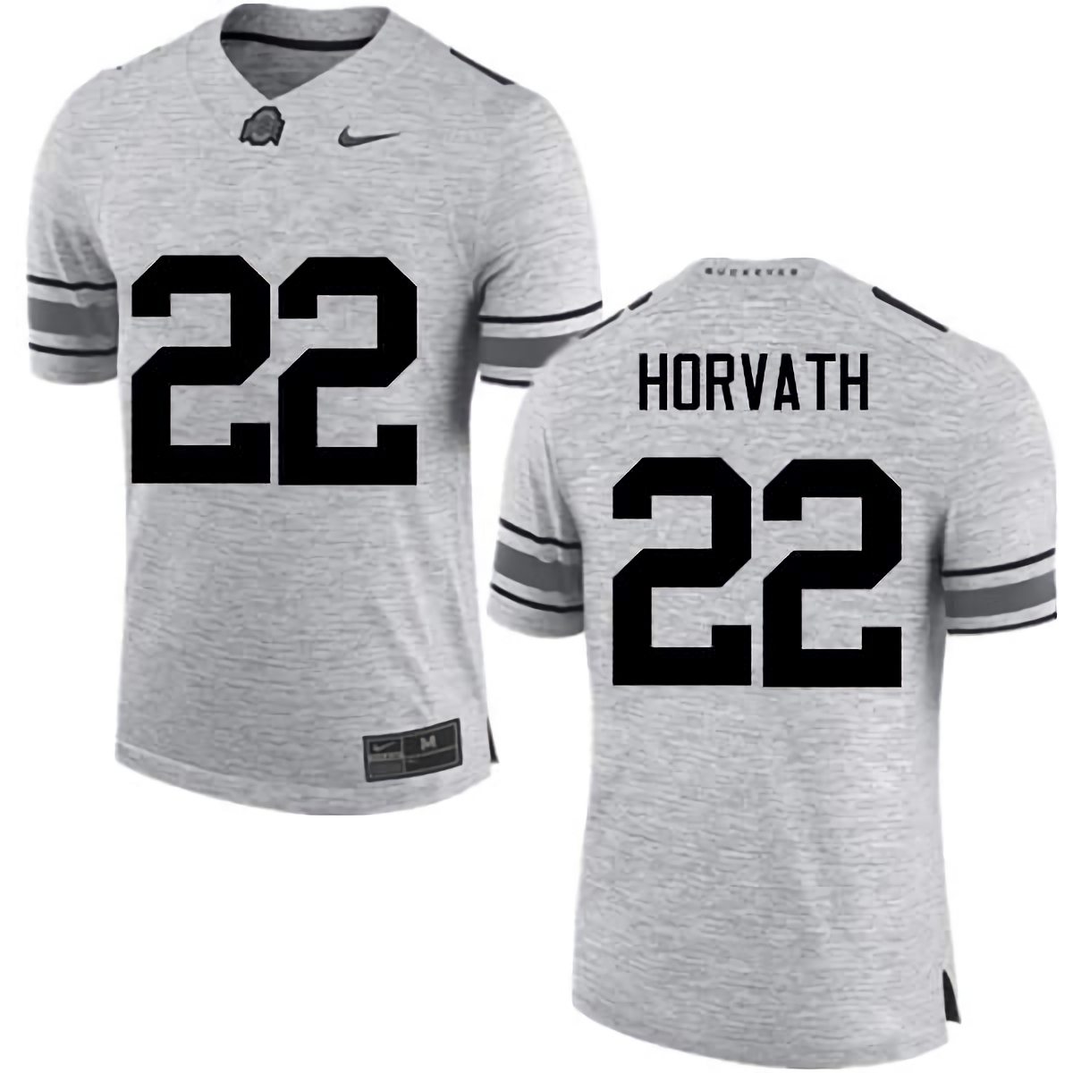 Les Horvath Ohio State Buckeyes Men's NCAA #22 Nike Gray College Stitched Football Jersey WUO4056HD